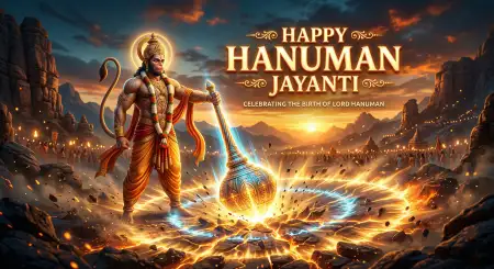 Hanuman Jayanti Wishes Greetings With Divine Quotes - Free Hanuman Jayanti Wishes Download