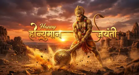 Hanuman Jayanti Wishes Greetings With Heartfelt Blessings - Free Hanuman Jayanti Wishes Download
