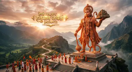 Hanuman Jayanti Wishes Messages For Early Morning Blessings - Free Hanuman Jayanti Wishes Download
