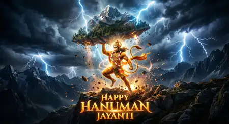 Hanuman Jayanti Wishes Messages For Strength And Positivity - Free Hanuman Jayanti Wishes Download