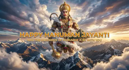 Hanuman Jayanti Wishes With Spiritual Blessings And Quotes - Free Hanuman Jayanti Wishes Download
