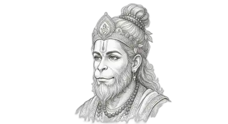 Hanuman Png Artistic Painting Style - Free Hanuman Png Download