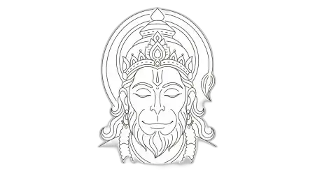 Hanuman Png For Religious Banner Design - Free Hanuman Png Download