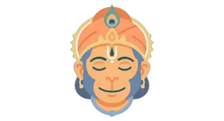 Hanuman Png Minimal Vector Illustration - Free Hanuman Png Download