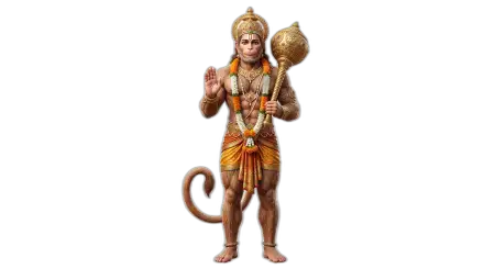 Hanuman Png With Glowing Background Transparent - Free Hanuman Png Download