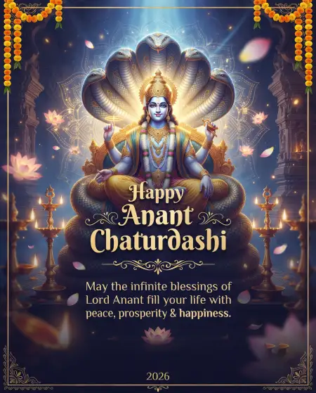 happy anant chaturdashi 2026 viral wishes images for sharing - Happy Vishu 2026 Wishes