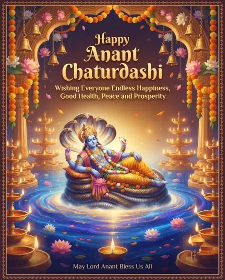 happy anant chaturdashi hindi wishes images 2026 - Happy Vishu 2026 Wishes