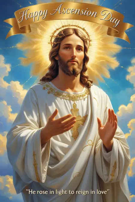 Happy Ascension Day Greeting Image - Free Related Happy Ascension Day Image