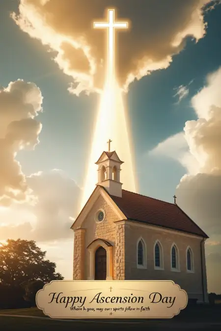 Happy Ascension Day Message With Image - Free Related Happy Ascension Day Image