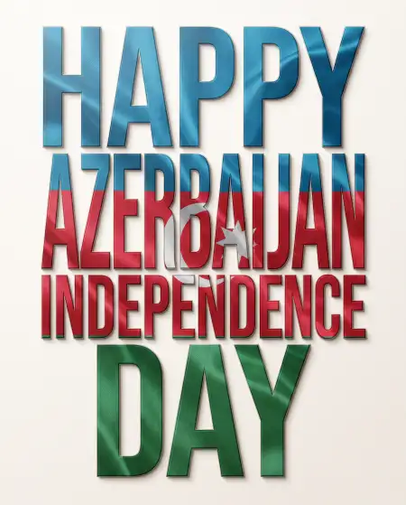 happy azerbaijan independence day 2026 creative design - Azerbaijan Independence Day 2026