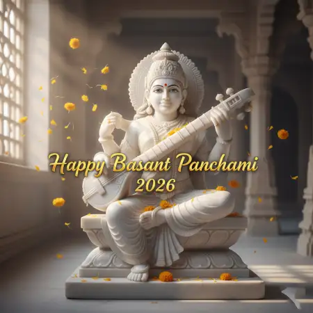 Happy Basant Panchami 2026 Bhakti Wallpaper - Free Happy Basant Panchami 2026 Download