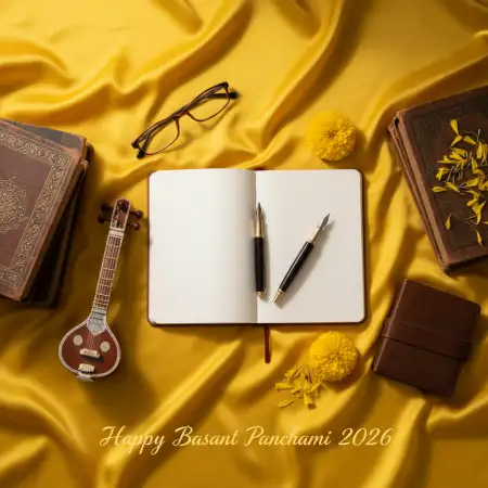 Happy Basant Panchami 2026 Calligraphy Text Image 2 - Free Happy Basant Panchami 2026 Download