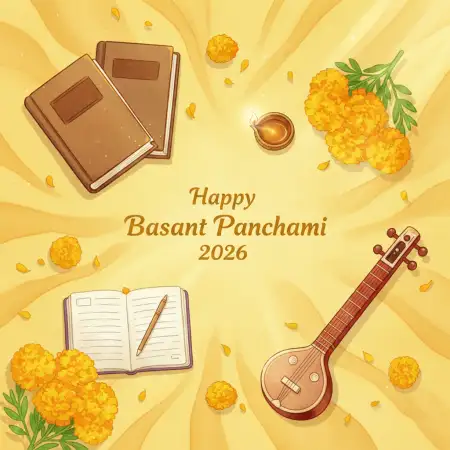 Happy Basant Panchami 2026 Free Festival Wishes - Free Happy Basant Panchami 2026 Download