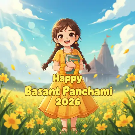 Happy Basant Panchami 2026 Poster For School - Free Happy Basant Panchami 2026 Download