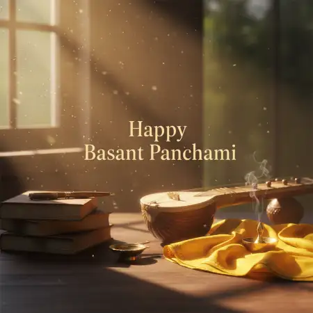 Free Happy Basant Panchami Wishes For Family Background Download