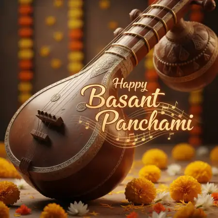 Free Happy Basant Panchami Wishes Heart Touching Background Download
