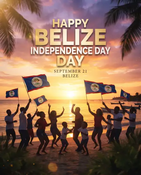 happy belize independence day text png