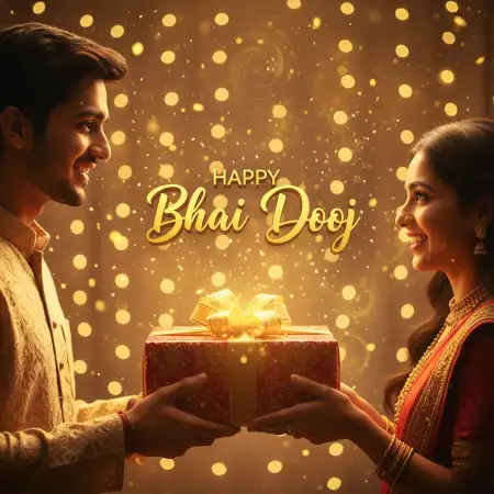 Happy Bhai Dooj 2025 Gif Animation Free - Free Bhai Dooj Download