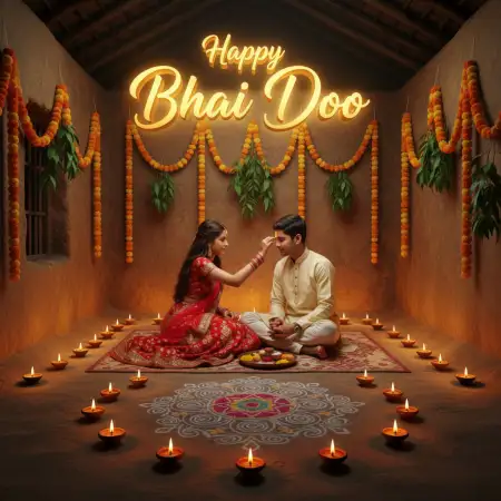 Happy Bhai Dooj 2025 Images For Instagram Post - Free Bhai Dooj Download