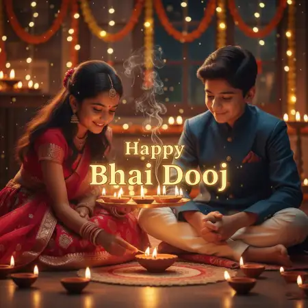 Happy Bhai Dooj 2025 Shubhkamnaye Photo - Free Bhai Dooj Download