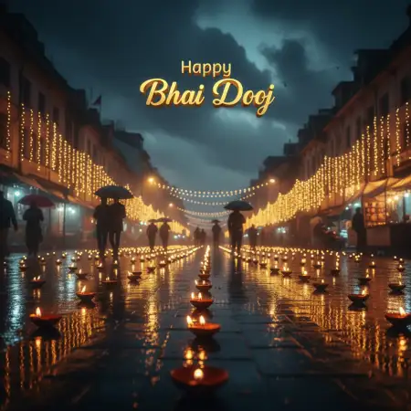 Happy Bhai Dooj Theme Poster For School Project - Free Bhai Dooj Download