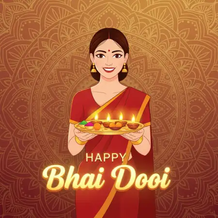 Happy Bhai Dooj Vector Art For Graphic Design - Free Vector Download
