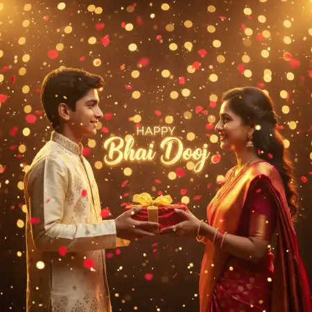 Happy Bhai Dooj Wishes In Hindi Text Style - Free Bhai Dooj Download