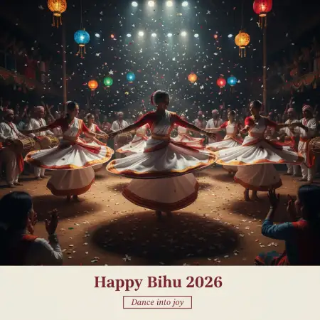 Happy Bihu 2026 Short Wishes - Free Happy Bihu 2026 Download