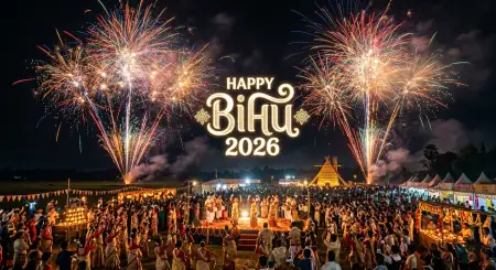 Happy Bihu 2026 Wishes Celebration Ideas - Free Happy Bihu 2026 Wishes Download