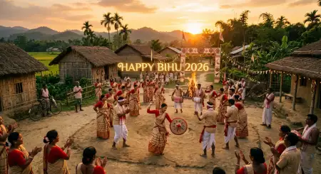 Happy Bihu 2026 Wishes For Whatsapp Dp - Free Happy Bihu 2026 Wishes Download