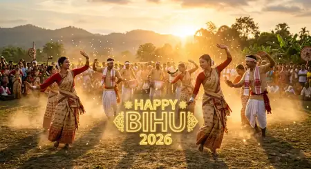 Happy Bihu 2026 Wishes Free Stock Images - Free Happy Bihu 2026 Wishes Download