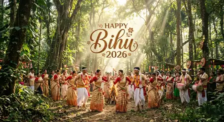 Happy Bihu 2026 Wishes Instagram Captions - Free Happy Bihu 2026 Wishes Download