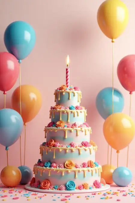 Happy Birthday Banner Background Template - Free Related Birthday Background Image