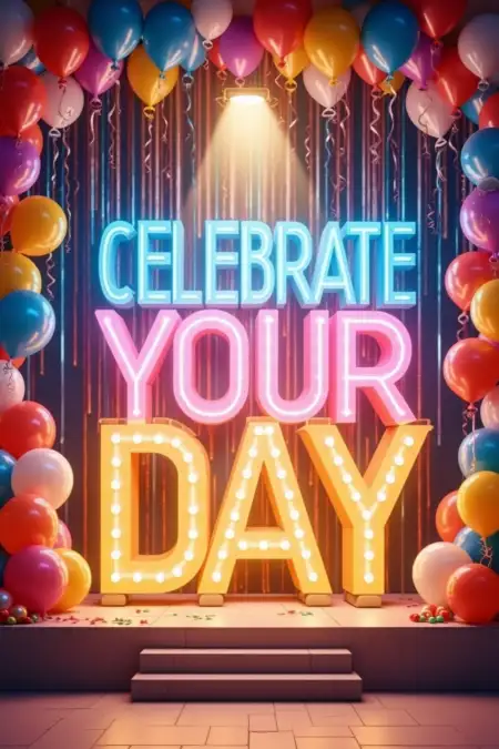 Happy Birthday Image With Text To Share - Free Wishes Download