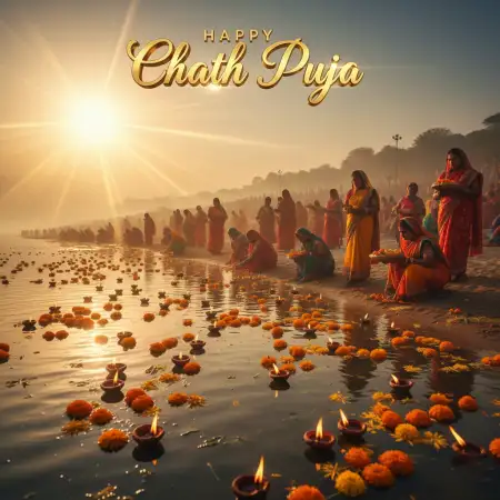 Happy Chhath Puja 2025 3d Text Design Download - Free Happy Chhath Puja 2025 Download