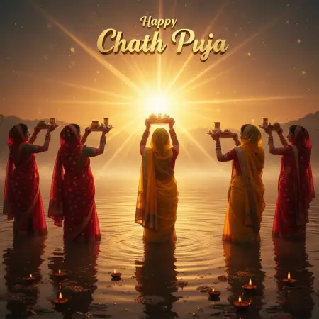 Happy Chhath Puja 2025 Celebration Photos In Village - Free Happy Chhath Puja 2025 Download