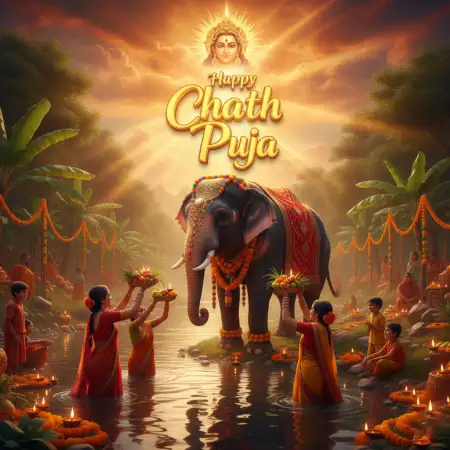 Happy Chhath Puja 2025 Festival Celebration Wallpaper - Free Happy Chhath Puja 2025 Download