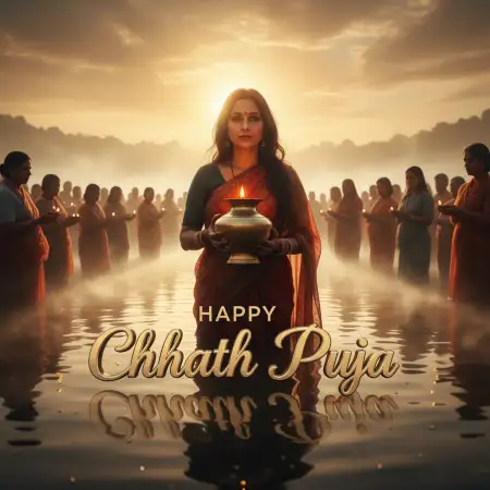 Happy Chhath Puja 2025 Greeting Card Design Ideas - Free Happy Chhath Puja 2025 Download