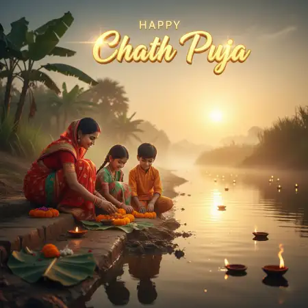 Happy Chhath Puja 2025 Greetings In Bhojpuri - Free Happy Chhath Puja 2025 Download