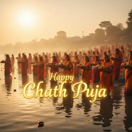 Happy Chhath Puja 2025 Village Ghat Photography Inspiration - Free Happy Chhath Puja 2025 Download