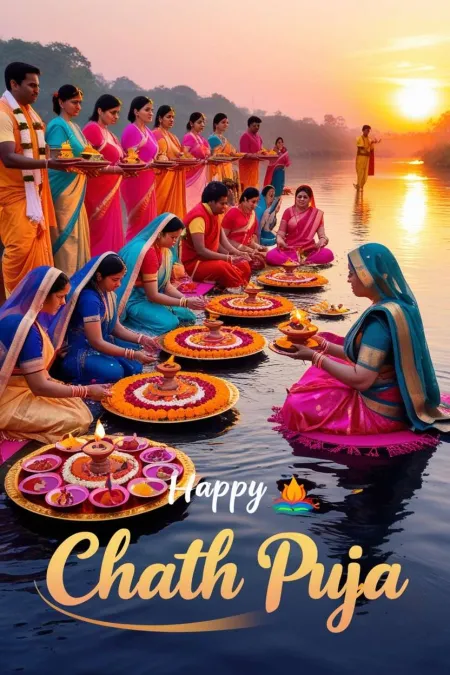 Happy Chhath Puja Digital Cards To Send - Free Related Happy Chhath Puja Image