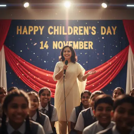 Free Happy Childrens Day 14 November Celebration Pictures In Classroom Background Download