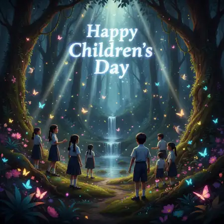 Free Happy Childrens Day Digital Poster For Facebook Background Download