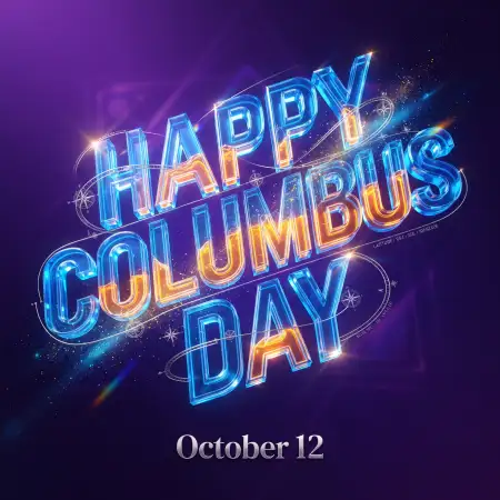 happy columbus day 2026 instagram post design