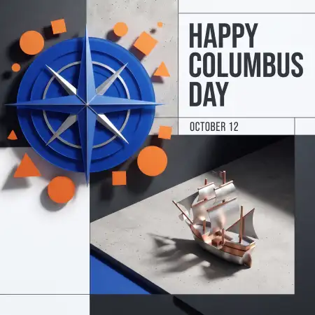 happy columbus day 2026 premium greeting