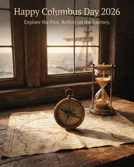 happy columbus day 2026 quote poster