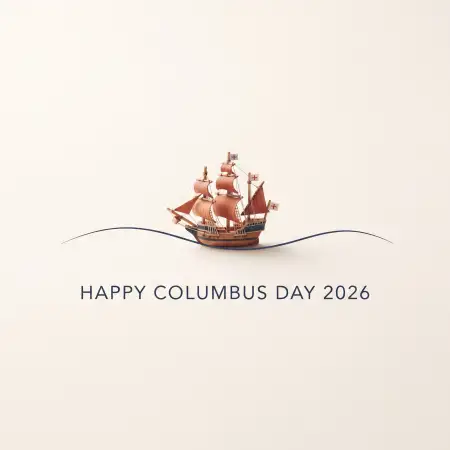 happy columbus day 2026 unique wishes design