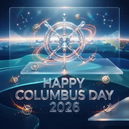 happy columbus day 2026 whatsapp status design