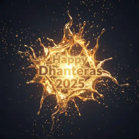 Happy Dhanteras 2025 Banner Design For Gold Shop - Free Happy Dhanteras 2025 Download