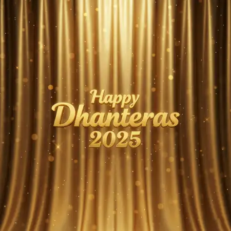 Happy Dhanteras 2025 Greetings With Name - Free Happy Dhanteras 2025 Download